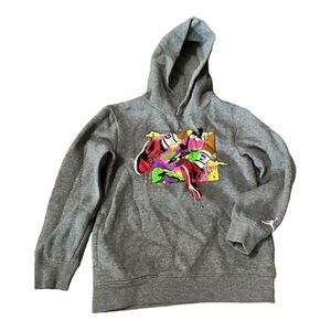 Jordan | Nike Air Boys Grey Pullover Hoodie Basketball | 7